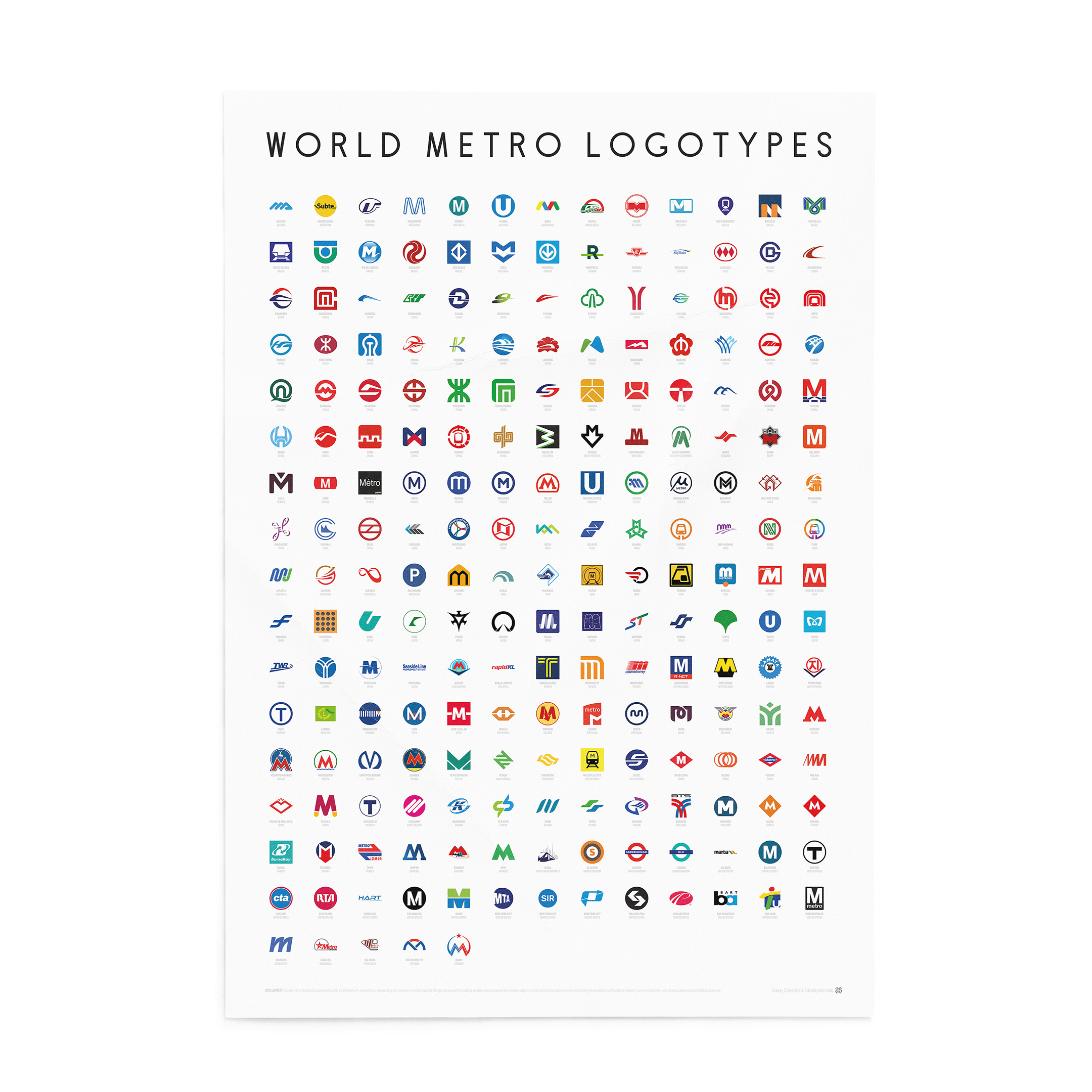 World Metro Logos